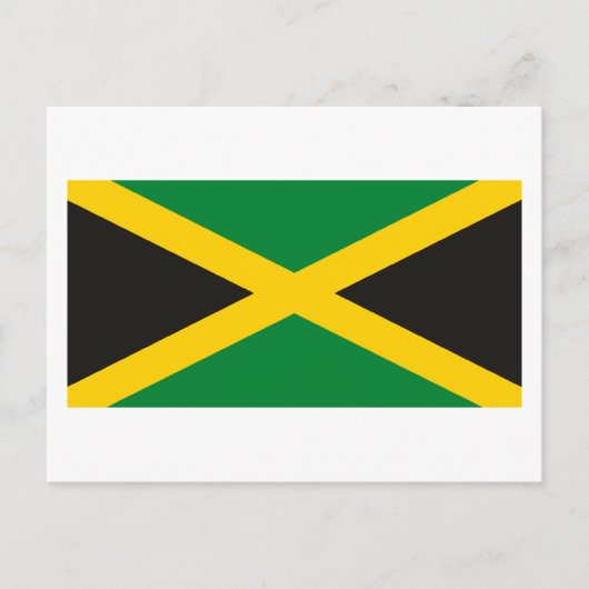 Carte postale du drapeau jamaïcain (Devant)