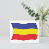 Carte postale du drapeau Khmer Kampuchea Krom (Debout devant)
