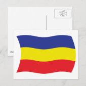 Carte postale du drapeau Khmer Kampuchea Krom (Devant / Derrière)