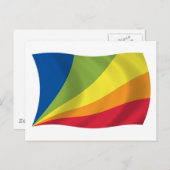 Carte postale du drapeau Lingua Franca Nova (Devant / Derrière)