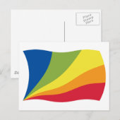 Carte postale du drapeau Lingua Franca Nova (Devant / Derrière)