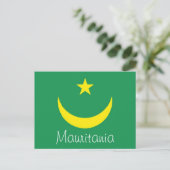 Carte postale du drapeau mauritanien (Debout devant)