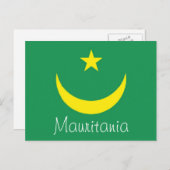 Carte postale du drapeau mauritanien (Devant / Derrière)