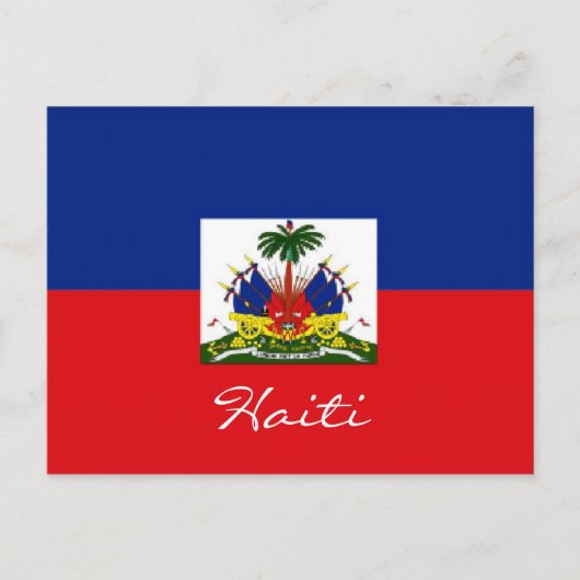 Carte postale du drapeau national d'Haïti (Devant)