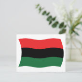 Carte postale du drapeau panafricain (UNIA) (Debout devant)