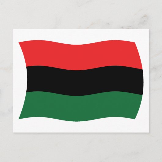 Carte postale du drapeau panafricain (UNIA) (Devant)
