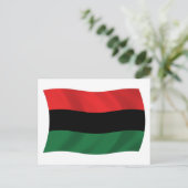 Carte postale du drapeau panafricain (UNIA) (Debout devant)