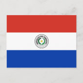 Carte postale du drapeau paraguayen (Devant)