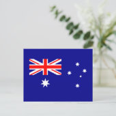 Carte postale du drapeau patriotique australien (Debout devant)