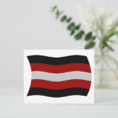 Carte postale du drapeau sataniste (Debout devant)