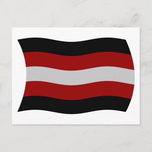 Carte postale du drapeau sataniste (Devant)
