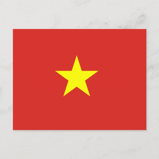 Carte postale du drapeau vietnamien (Devant)