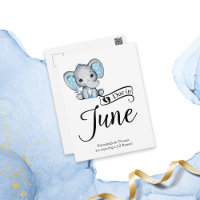 Dû en Juin Petit cacahuète bébé éléphant petit gar