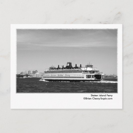 Carte postale du ferry de Staten Island (Devant)