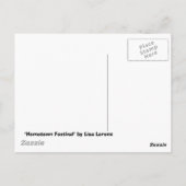 Carte postale du Festival de la ville natale (Dos)