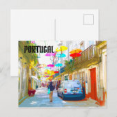 Carte postale du Festival du Parapluie de Portugal (Devant / Derrière)