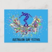 Carte postale du Festival du Surf australien (Devant)