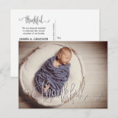 Carte postale du filtre photo Merci (Devant / Derrière)