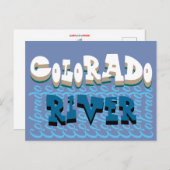 Carte postale du fleuve Colorado (Devant / Derrière)