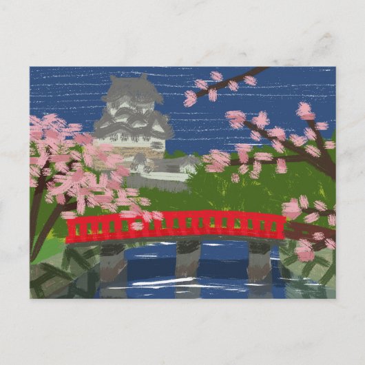 Carte postale du fleuve Himeji (Devant)