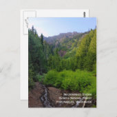 Carte postale du flux de montagne (Devant / Derrière)