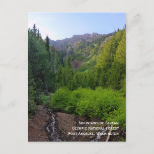 Carte postale du flux de montagne