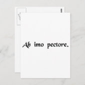 Carte Postale Du fond de la poitrine (Devant / Derrière)