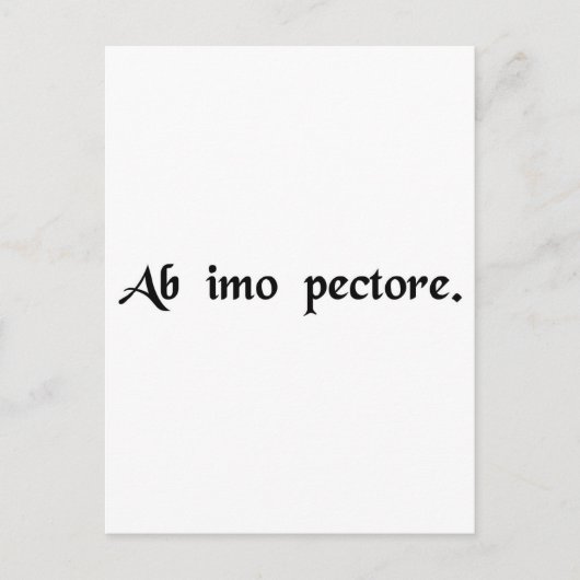 Carte Postale Du fond de la poitrine (Devant)