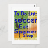 Carte postale du football (Devant / Derrière)