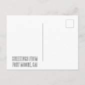 Carte postale du Fort Moore (Dos)