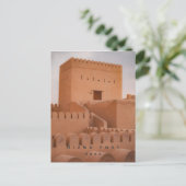 Carte postale du fort Nizwa (Debout devant)