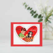 Carte postale du gagnant de la Saint-Valentin (Debout devant)