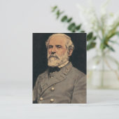 Carte postale du général Robert E. Lee (Debout devant)