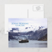 Carte postale du glacier Johns Hopkins (Devant / Derrière)