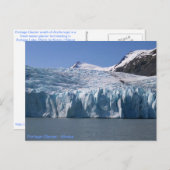 Carte postale du glacier Portage (Devant / Derrière)