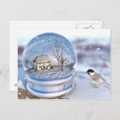 Carte postale du Globe des neiges (Devant / Derrière)