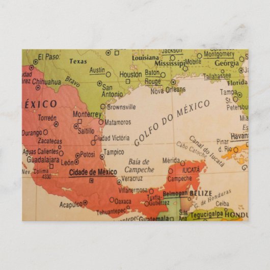 Carte postale du golfe du Mexique (Devant)