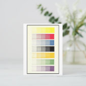 Carte postale du Guide de mixage de couleurs vinta (Debout devant)