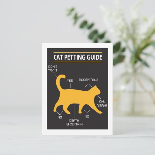 Carte postale du Guide de mouture de chat (Debout devant)