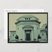 Carte postale du Hall Of Memory (Devant / Derrière)