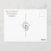 Carte postale du Hall Of Memory (Dos)