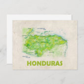 Carte postale du Honduras (Devant / Derrière)