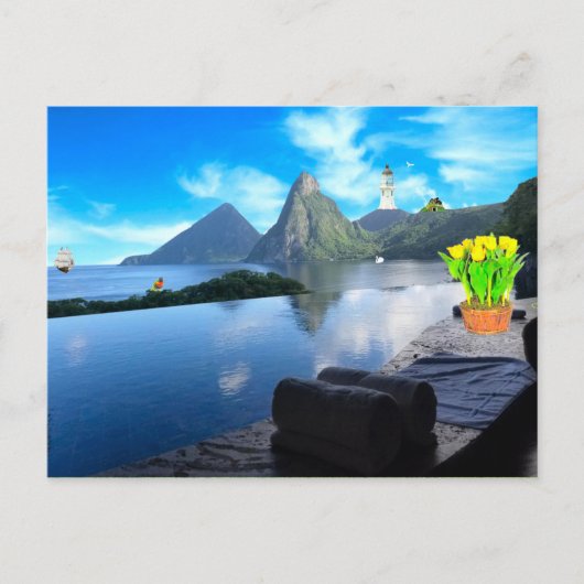 Carte postale du Jade Mountain Resort (Devant)