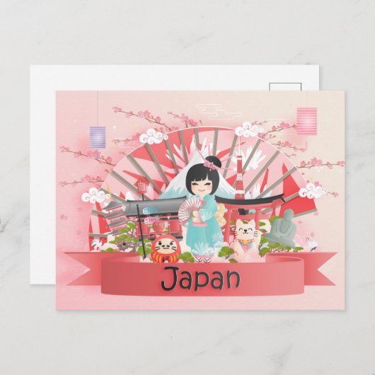 Carte postale du Japon (Devant / Derrière)