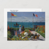 Carte postale du Jardin à Sainte-Adresse par Monet (Devant / Derrière)