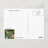Carte postale du jardin anglais (Dos)