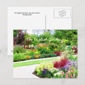 Carte postale du jardin anglais (Devant / Derrière)