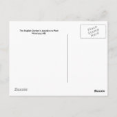 Carte postale du jardin anglais (Dos)