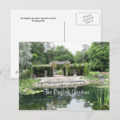Carte postale du jardin anglais (Devant / Derrière)