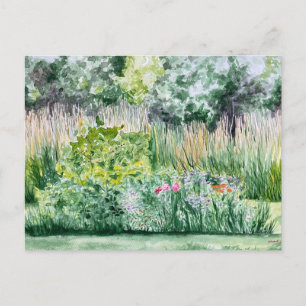 carte postale du jardin de fleurs